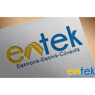 elektironik firma logosu yarışmasına tasarımcı enesguldali tarafından sunulan  tasarım 