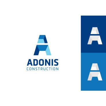 Adonis Construction Logo Tasarımı yarışmasına tasarımcı grfkismail tarafından sunulan  tasarım 