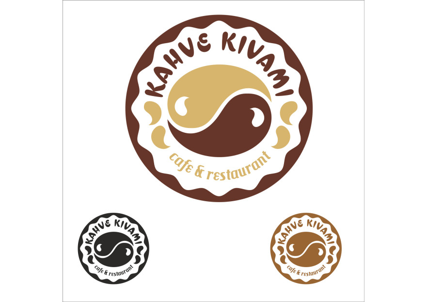 Ulusal cafe zinciri için logo tasarımı yarışmasına tasarımcı grafikseli tarafından sunulan  tasarım 