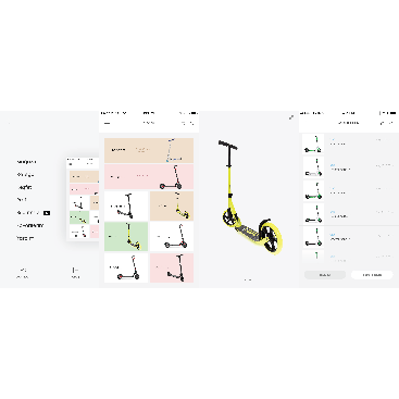 SCOOTER PAYLAŞIM SİSTEMİNE TASARIM yarışmasına tasarımcı Thomas Bewick tarafından sunulan  tasarım 