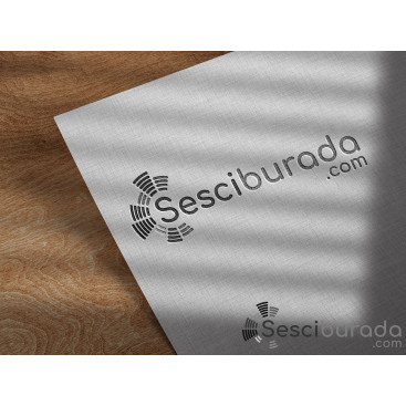 Sesciburada E-Ticaret sistemiz için logo yarışmasına tasarımcı EminKarasoy tarafından sunulan  tasarım 