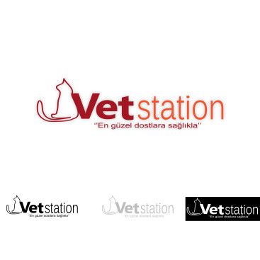 VET STATION VETERİNER KLİNİĞİ   LOGO  yarışmasına tasarımcı dream_design tarafından sunulan  tasarım 