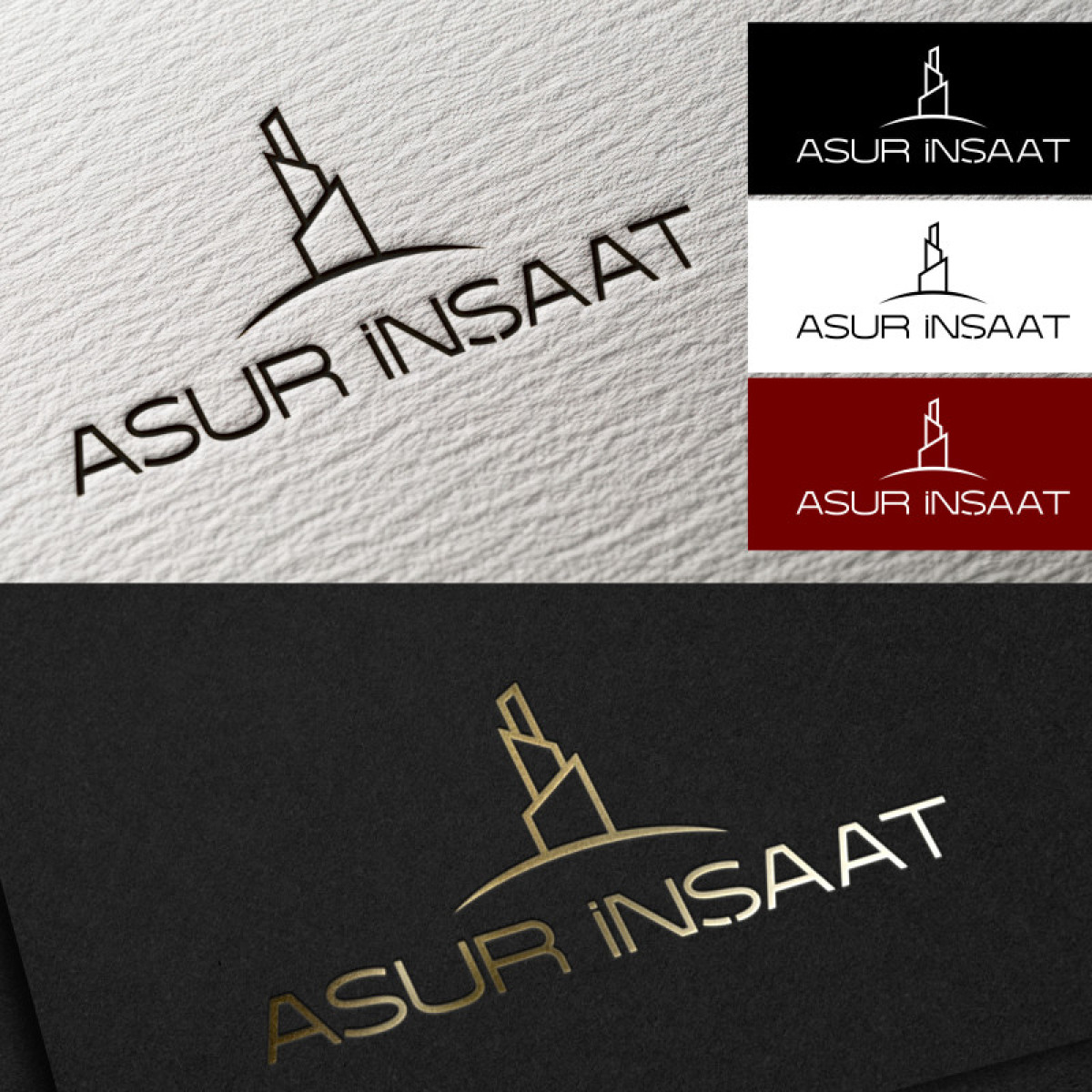 Tasarlayan pinkselldesign-ASUR İNŞAAT İÇİN LOGO TASARIM