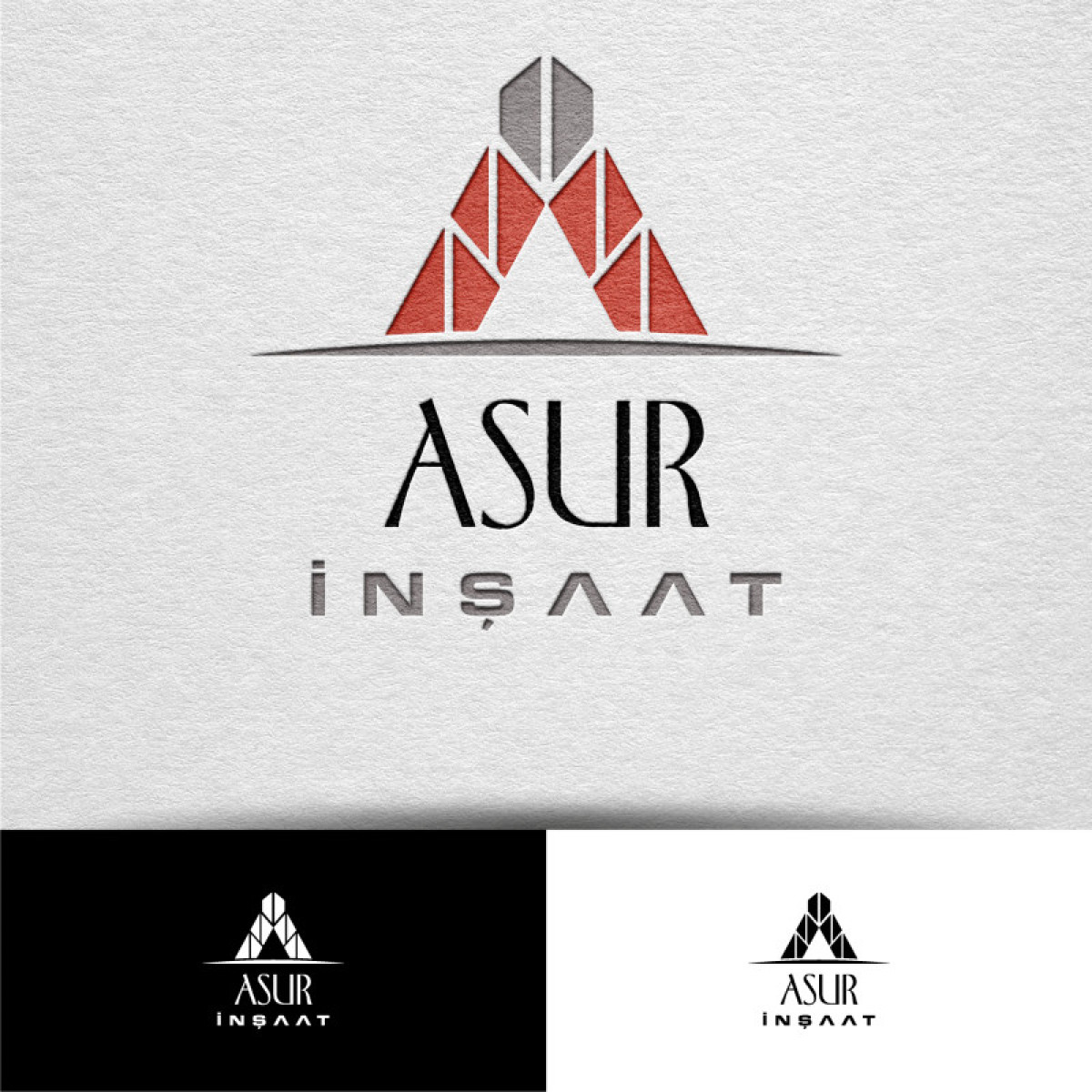 Tasarlayan Gökko0-ASUR İNŞAAT İÇİN LOGO TASARIM