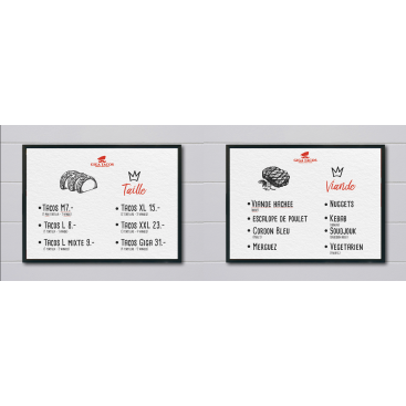 Fast Food Menüsü Tasarimi yarışmasına tasarımcı elifakay tarafından sunulan  tasarım 