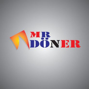 MR DÖNER ' E LOGO TASARIMI yarışmasına tasarımcı ali türkmenoğlu tarafından sunulan  tasarım 
