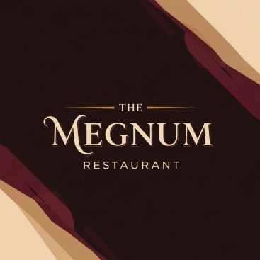 The Megnum Restoranı İçin Logo Tasarım. yarışmasına tasarımcı Freelancetasarim tarafından sunulan  tasarım 