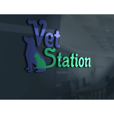 VET STATION VETERİNER KLİNİĞİ   LOGO  yarışmasına tasarımcı muratrasul46 tarafından sunulan  tasarım 