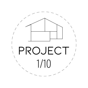 ‘PROJECT 1/10’ mimarlık firması logosu ! yarışmasına tasarımcı GraphicHouse tarafından sunulan  tasarım 