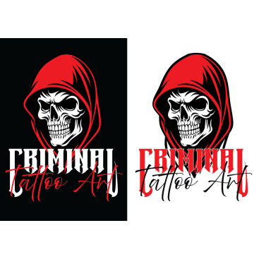 Dövme Stüdyomuza Logo yarışmasına tasarımcı merter tarafından sunulan  tasarım 