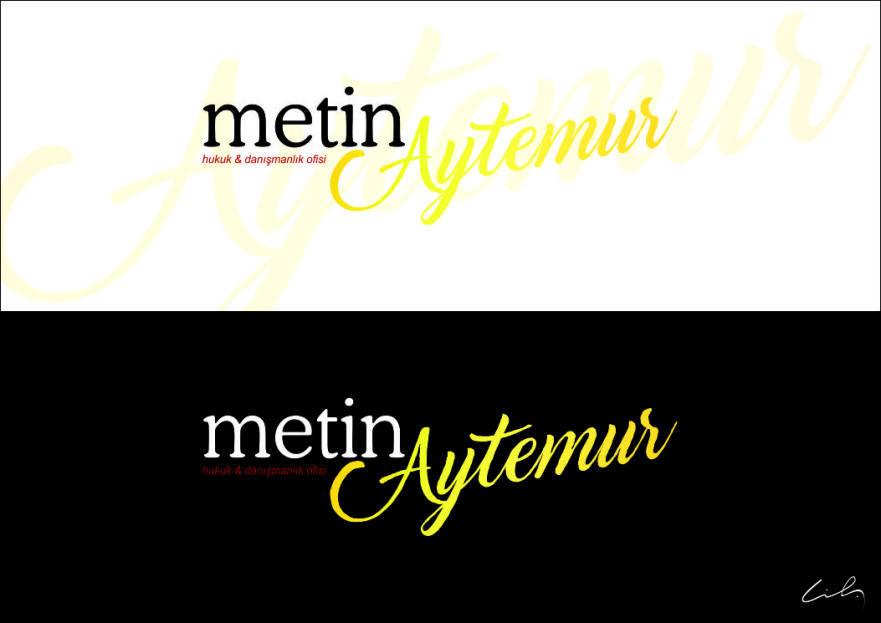 Hukuk ofisimize logo arıyoruz yarışmasına tasarımcı cihatsarp tarafından sunulan  tasarım 