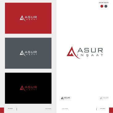 ASUR İNŞAAT İÇİN LOGO TASARIM yarışmasına tasarımcı omerardicli tarafından sunulan  tasarım 
