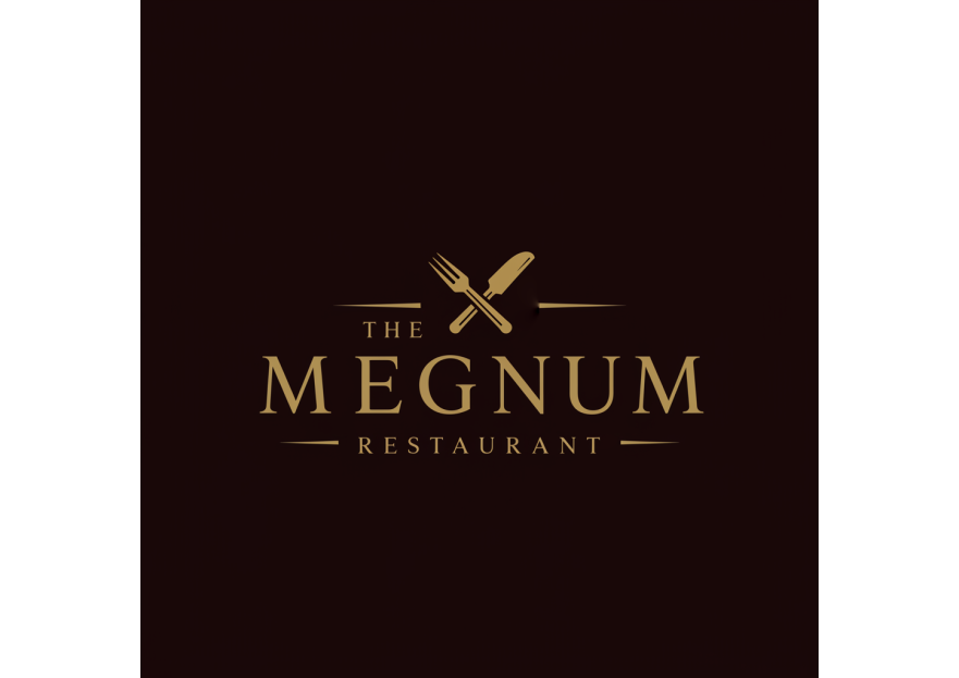 The Megnum Restoranı İçin Logo Tasarım. yarışmasına tasarımcı Freelancetasarim tarafından sunulan  tasarım 