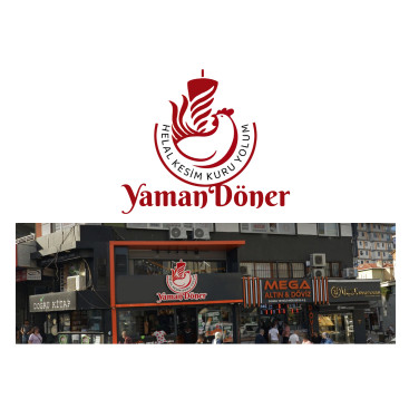 Kuru Yolum Helal Tavuk Döner Markası  yarışmasına tasarımcı grafikodam tarafından sunulan  tasarım 