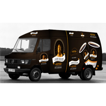 John Coffey Minibüs Giydirme yarışmasına tasarımcı grfkismail tarafından sunulan  tasarım 