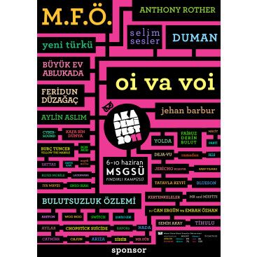 Akademifest 2011 Afiş Tasarımı yarışmasına tasarımcı mathilda tarafından sunulan  tasarım 