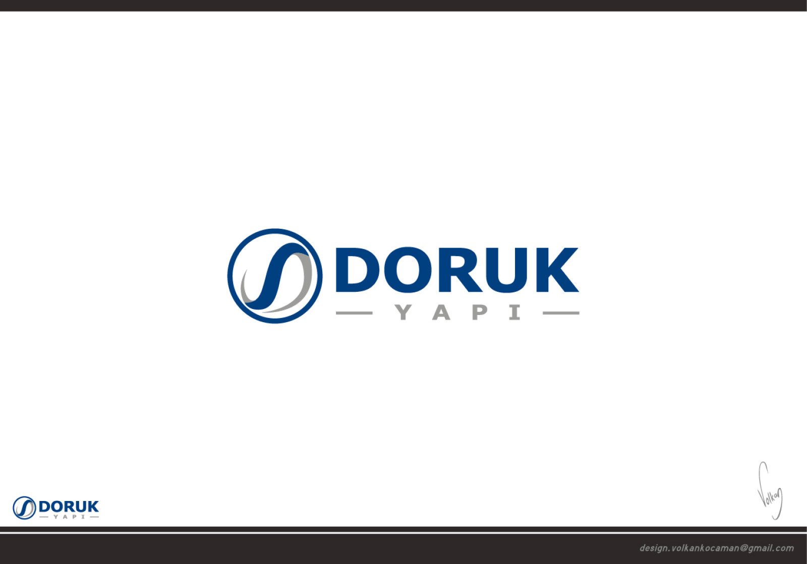 Tasarlayan volkanKocaman-Doruk Yapı Aş. Logo, kartvizit tasarımı