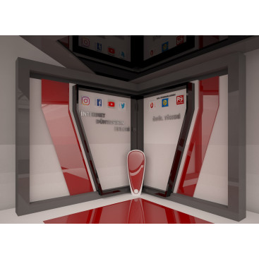 Ödül töreni stand tasarımı yarışmasına tasarımcı Halime4261 tarafından sunulan  tasarım 