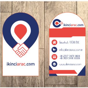 İKİNCİARAÇ İÇİN EN İYİ KARTVİZİT yarışmasına tasarımcı smletoo tarafından sunulan  tasarım 