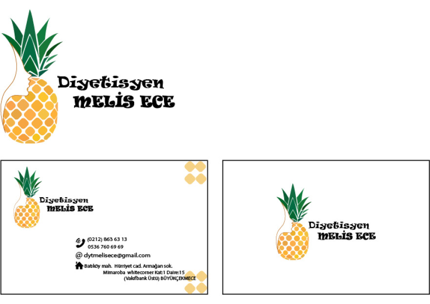 Diyetisyen İçin Logo ve Kartvizit  yarışmasına tasarımcı atacsemra2 tarafından sunulan  tasarım 