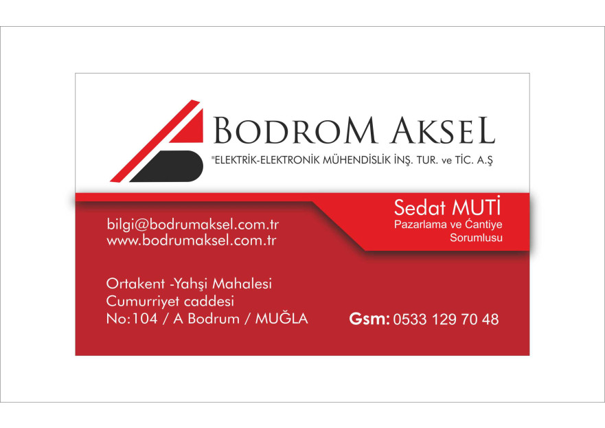 KALİTELİ VE EMSALSİZİ ARIYORUM yarışmasına tasarımcı Sedat Muti tarafından sunulan  tasarım 