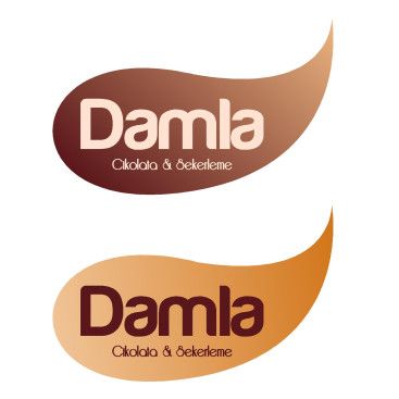 DAMLA Çikolata ve Şekerleme logo tasarım yarışmasına tasarımcı Esraya tarafından sunulan  tasarım 