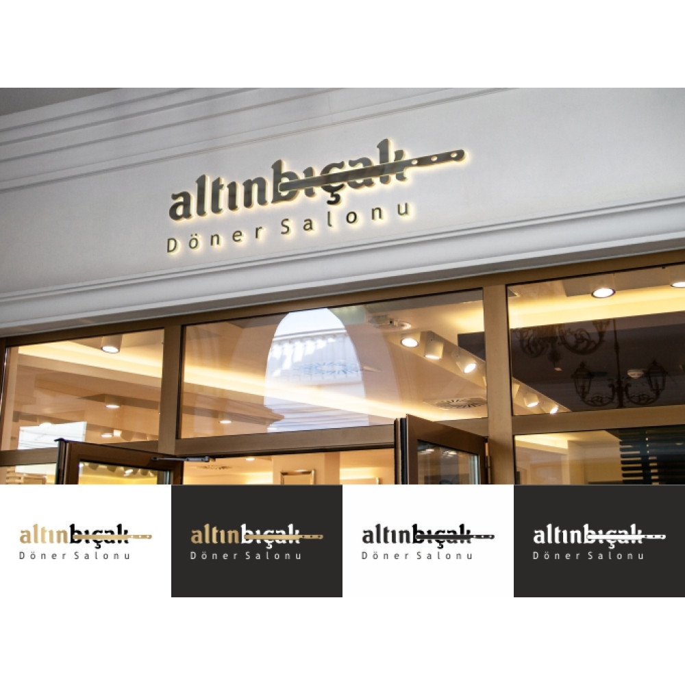 Döner Salonumuz İçin Logo  yarışmasına Elif Çetinkaya tarafından girilen tasarım