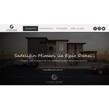 Mimari Tasarım sitesi / Modern ve Basic yarışmasına tasarımcı sssad tarafından sunulan  tasarım 