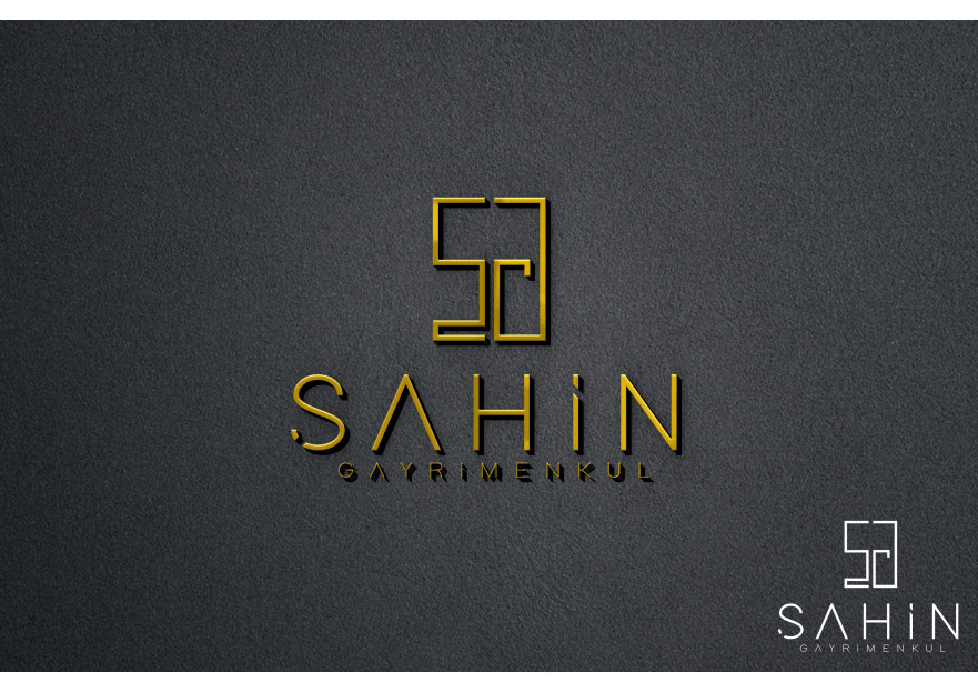 Şahin Gayrimenkul Logo + Kurumsal Kimlik yarışmasına tasarımcı Gizem SC tarafından sunulan  tasarım 