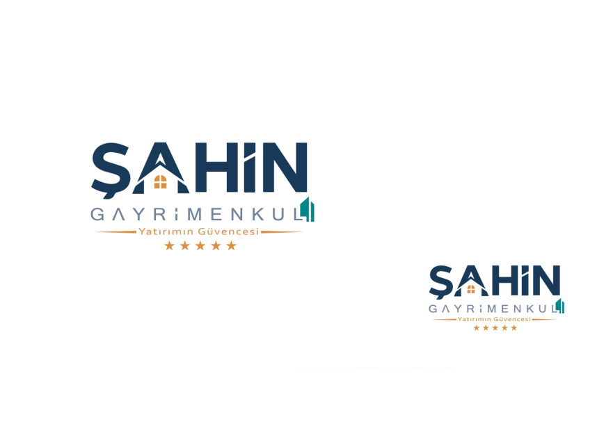 Şahin Gayrimenkul Logo + Kurumsal Kimlik yarışmasına tasarımcı izdüsümü tarafından sunulan  tasarım 