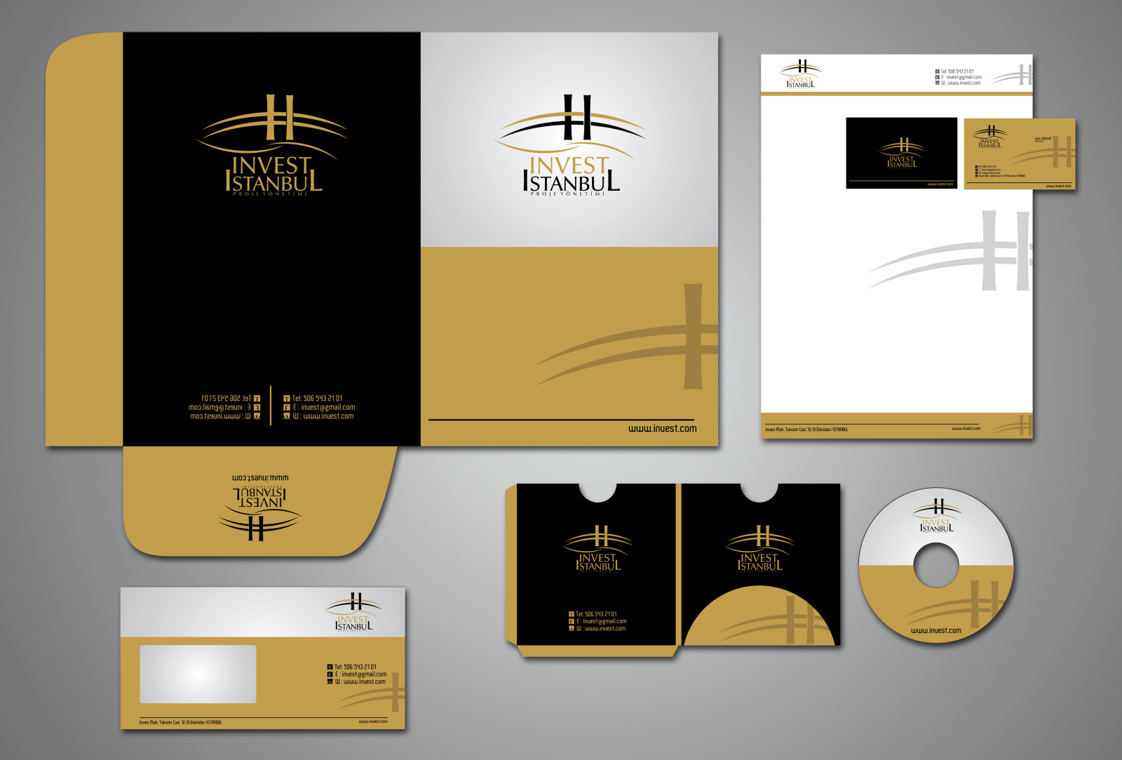 Tasarlayan grfkismail-Invest Istanbul LOGO ve KURUMSAL KİMLİK