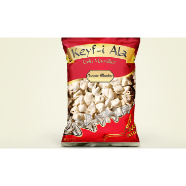 İlgi Çekici Mantı ambalaj yarışmasına tasarımcı X95 tarafından sunulan  tasarım 