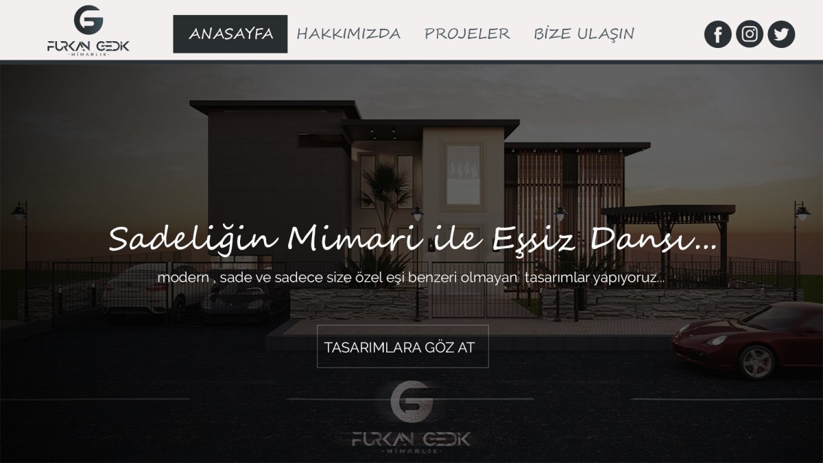 Tasarlayan sssad-Mimari Tasarım sitesi / Modern ve Basic