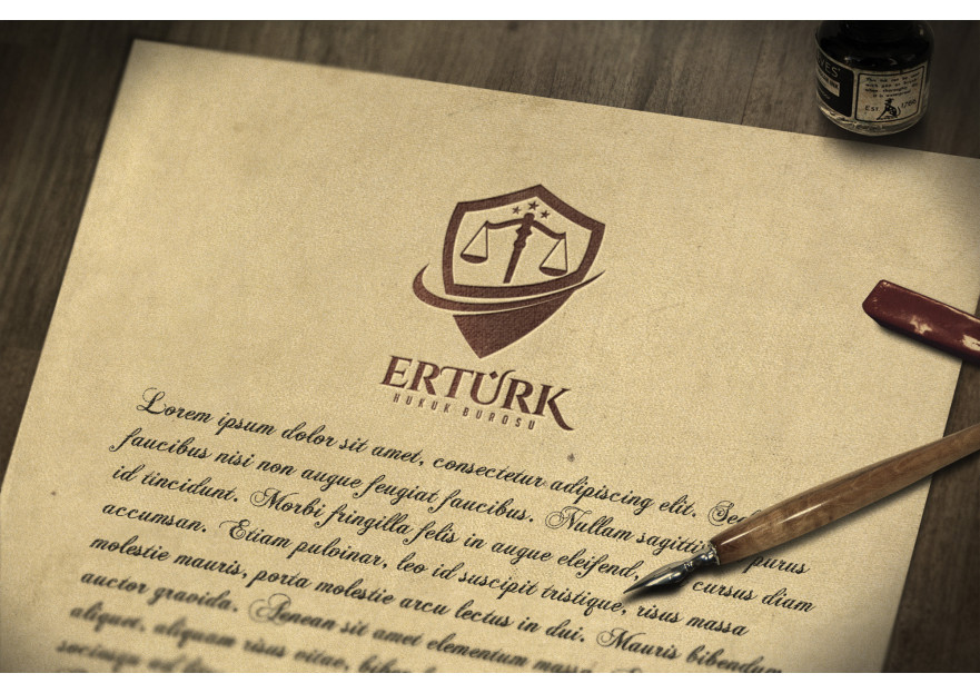 Hukuk bürosuna özel bir tasarım yarışmasına tasarımcı SantaCrea tarafından sunulan  tasarım 