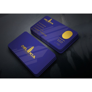 DELUXIA GAYRİMENKUL KARTVİZİT TASARIMI yarışmasına tasarımcı Gromedya Tasarım tarafından sunulan  tasarım 