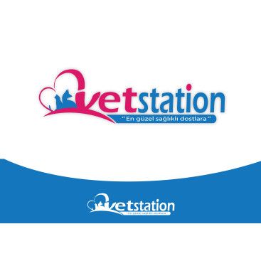 VET STATION VETERİNER KLİNİĞİ   LOGO  yarışmasına tasarımcı dream_design tarafından sunulan  tasarım 