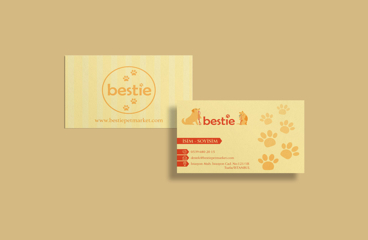 Tasarlayan gamze uzun-Bestie Markamız için kurumsal kartvizit 