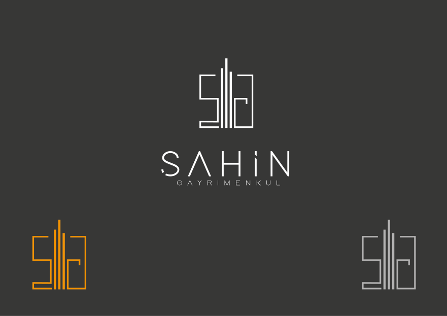 Şahin Gayrimenkul Logo + Kurumsal Kimlik yarışmasına tasarımcı Gizem SC tarafından sunulan  tasarım 