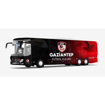 Gaziantep FK Takım Otobüsü Tasarımı yarışmasına tasarımcı RedNeckTR tarafından sunulan  tasarım 