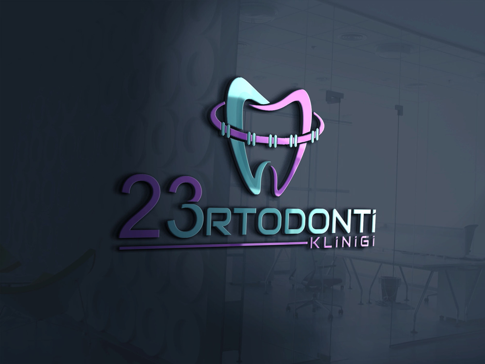 Tasarlayan A.Güler-ORTODONTİ KLİNİĞİ LOGO ÇALIŞMASI