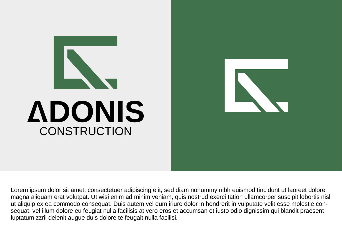 Tasarlayan dadazib-Adonis Construction Logo Tasarımı