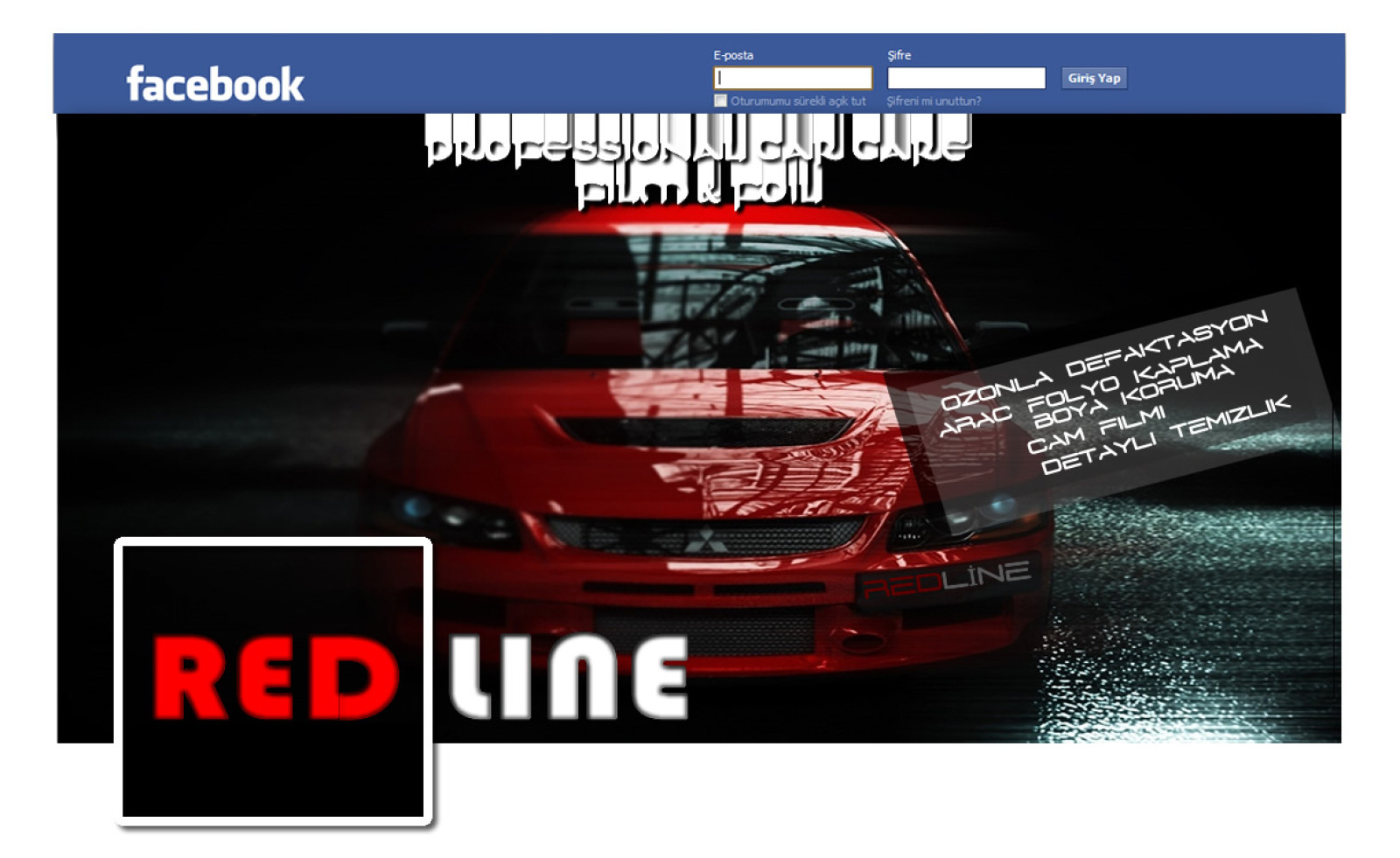 Tasarlayan ekrem-Redline Professional Car Care 