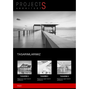 PROJECTS ARCHİTECTS - WEB TASARIM YARIŞ! yarışmasına tasarımcı MEL4 tarafından sunulan  tasarım