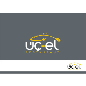 Üç-El Restaurant Kurumsal Kimlik yarışmasına tasarımcı RΛPİDO tarafından sunulan  tasarım 