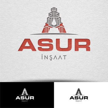 ASUR İNŞAAT İÇİN LOGO TASARIM yarışmasına tasarımcı Gökko0 tarafından sunulan  tasarım 