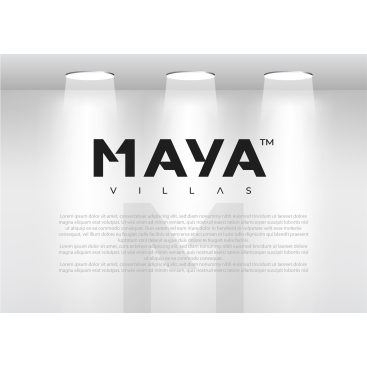 MAYA yazı karakteri ile bir inşaat proje yarışmasına tasarımcı MS™ tarafından sunulan  tasarım 