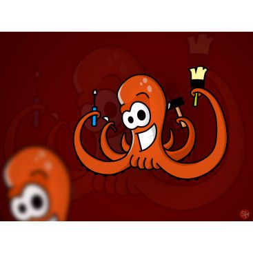 yapı market için maskot yarışmasına tasarımcı semihkodarlak tarafından sunulan  tasarım 