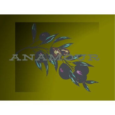 KURU MEYVE, ZEYTİNYAĞ MARKASI (ANAMOUR) yarışmasına tasarımcı KPT1 tarafından sunulan  tasarım 