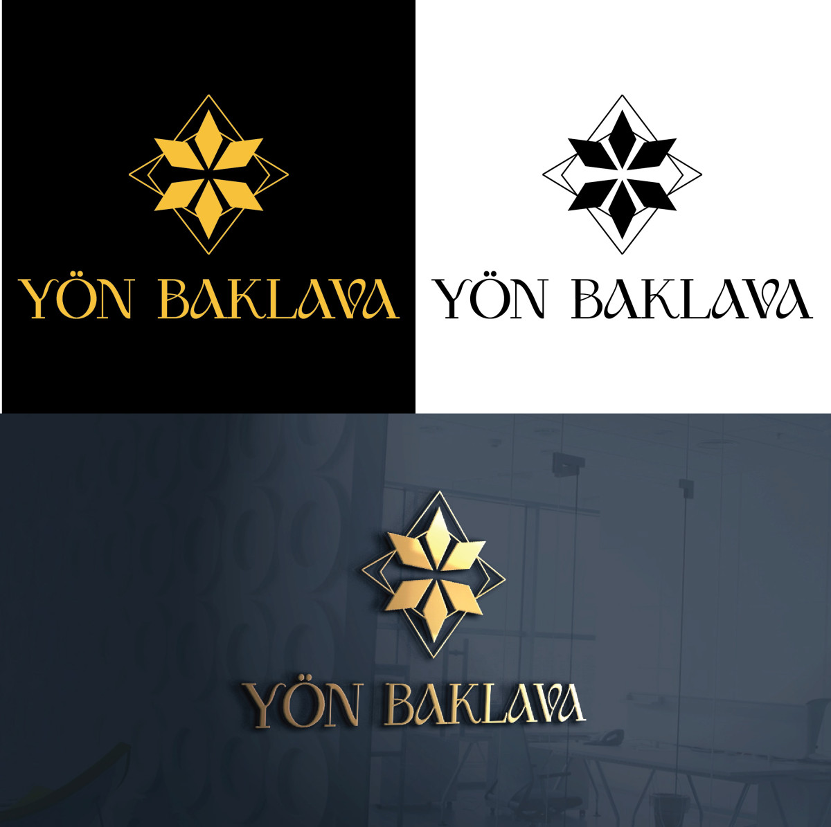 Tasarlayan seydanurblgn-Yön Baklava şirketimiz için sade ve şık