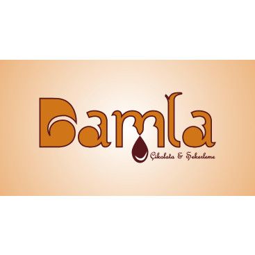 DAMLA Çikolata ve Şekerleme logo tasarım yarışmasına tasarımcı Esraya tarafından sunulan  tasarım 